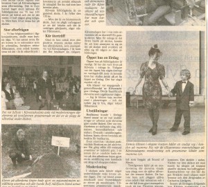 Annons i Länsposten och artikel i Nerikes Allehanda från 1993